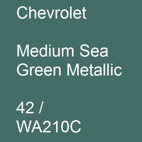 Chevrolet, Medium Sea Green Metallic, 42 / WA210C.